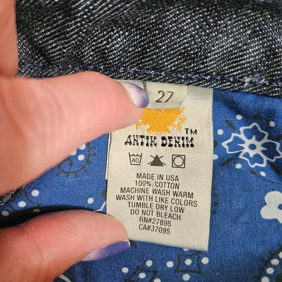 ANTIK Denim Bootcut Medium Wash Blue Jeans NWOT Size 27 - Picture 7 of 8